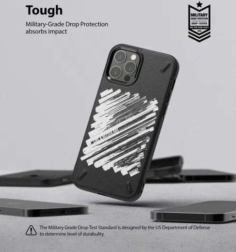 Ringke Onyx Design iPhone 12 Pro Max Hoesje Flexibel TPU Paint afbeelding 7