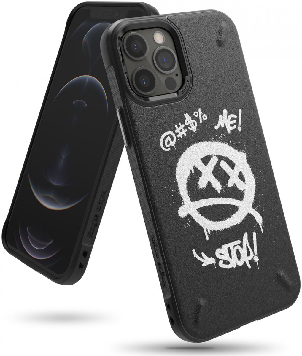 Ringke Onyx Design iPhone 12 Pro Max Hoesje Flexibel TPU Graffiti afbeelding 1