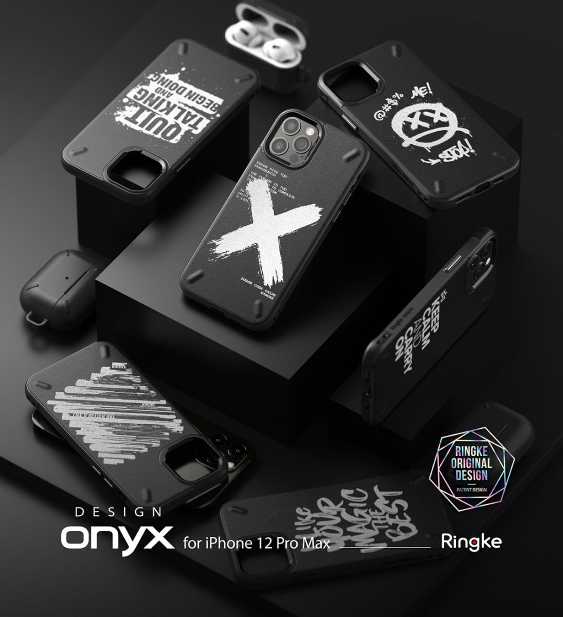 Ringke Onyx Design iPhone 12 Pro Max Hoesje Flexibel TPU Graffiti afbeelding 10