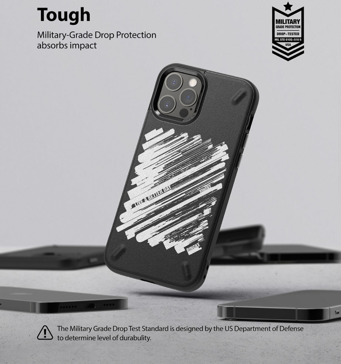 Ringke Onyx Design iPhone 12 Pro Max Hoesje Flexibel TPU Graffiti afbeelding 6