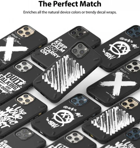 Ringke Onyx Design iPhone 12 Pro Max Hoesje Flexibel TPU Graffiti afbeelding 9