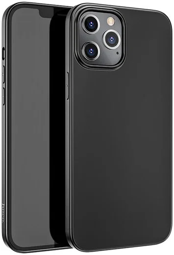 Hoco Fascination Series Apple iPhone 12 Pro Max Hoesje Matte Zwart afbeelding 1
