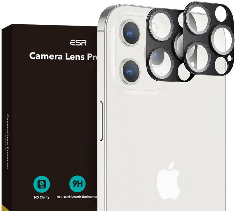 ESR Apple iPhone 12 Pro Tempered Glass Camera Lens Protector (2-Pack) afbeelding 1