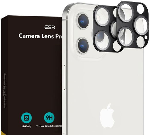 ESR Apple iPhone 12 Pro Tempered Glass Camera Lens Protector (2-Pack) afbeelding 1