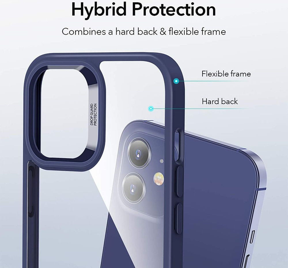 ESR Classic Hybrid Apple iPhone 12 Mini Hoesje Transparant Grijs afbeelding 6