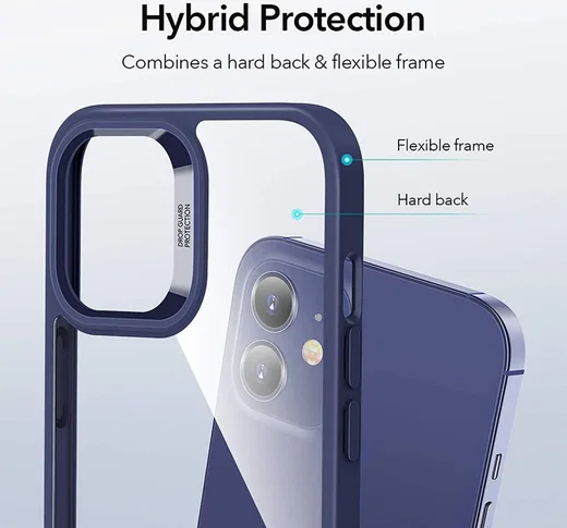 ESR Classic Hybrid Apple iPhone 12 Mini Hoesje Transparant Grijs afbeelding 6