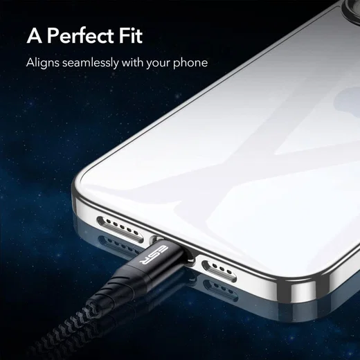 ESR Halo Apple iPhone 12 Mini Hoesje Transparant Zwart afbeelding 4