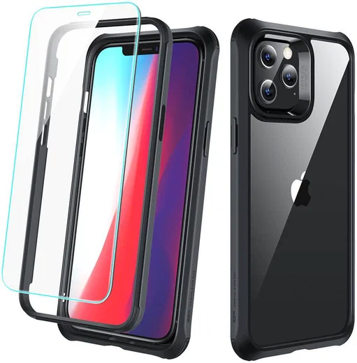 ESR Alliance Tough Apple iPhone 12 Pro Max Hoesje Transparant Zwart afbeelding 4
