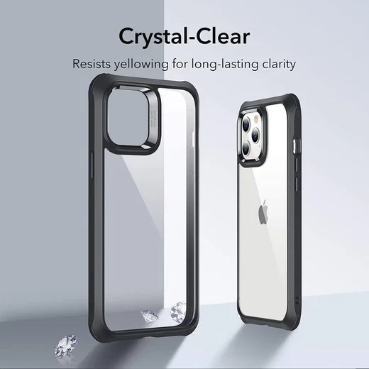 ESR Alliance Tough Apple iPhone 12 Pro Max Hoesje Transparant Zwart afbeelding 5