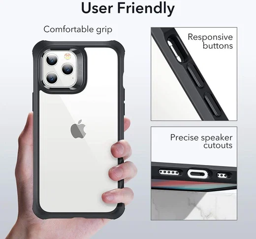 ESR Alliance Tough Apple iPhone 12 Pro Max Hoesje Transparant Zwart afbeelding 8