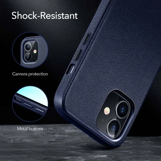 ESR Metro Premium Apple iPhone 12 Mini Hoesje Blauw afbeelding 4
