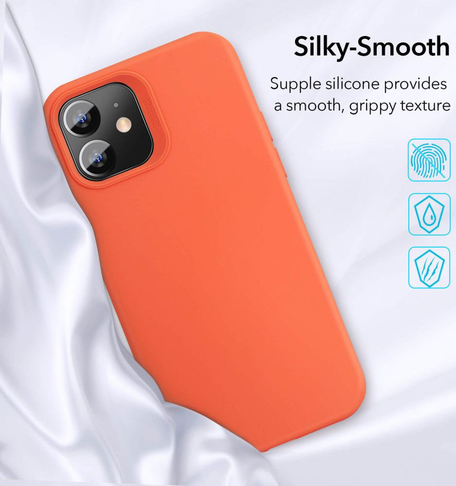 ESR Cloud Apple iPhone 12 Mini Hoesje Siliconen Back Cover Zwart afbeelding 9