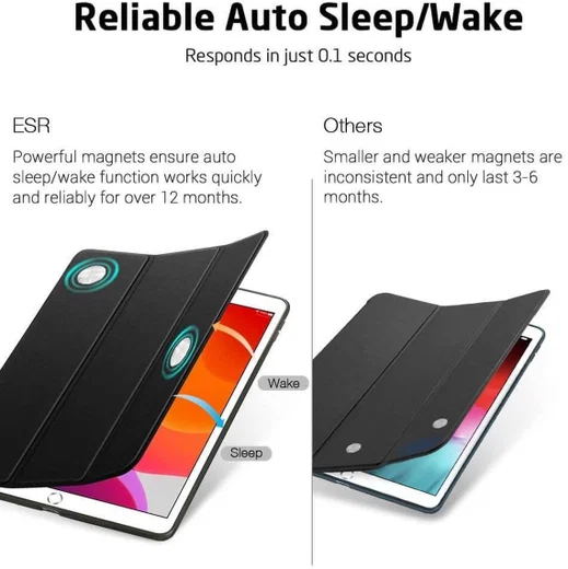 ESR Rebound Book Case Apple iPad 10.2 2019/2020/2021 Hoes Zwart afbeelding 6