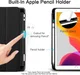 ESR Rebound Pencil Book Case Apple iPad 10.2 2019 / 2020 Hoes Zwart afbeelding 4