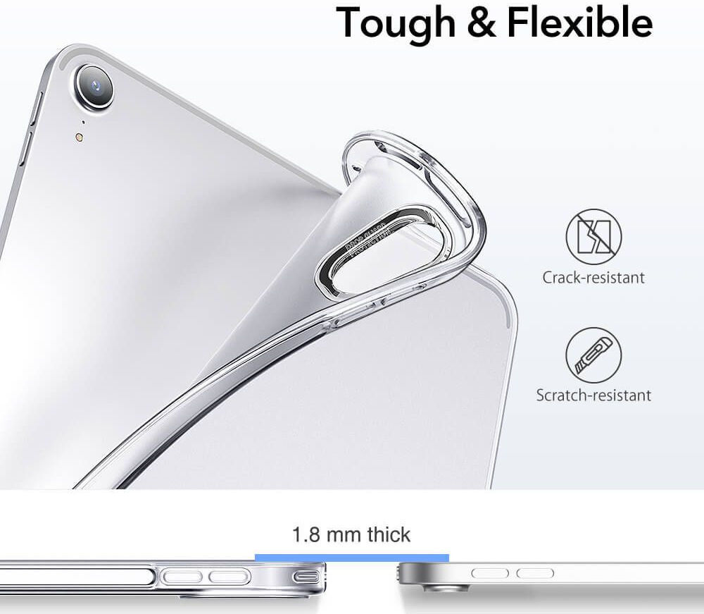 ESR Project Zero iPad Pro 11 2018 / Air 2020 / 2022 Hoes Dun Clear afbeelding 3