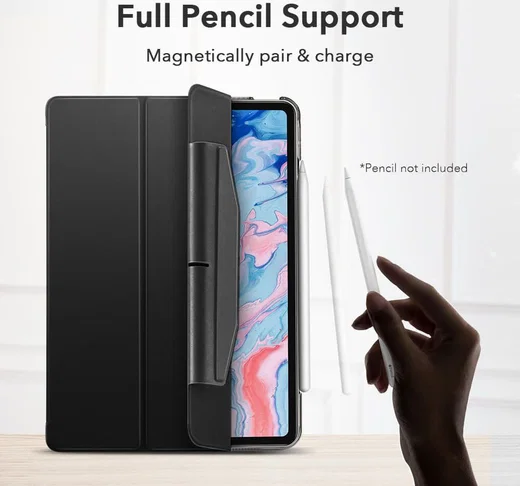 ESR Ascend Apple iPad Air 2020 / 2022 Hoes Tri-Fold Book Case Zwart afbeelding 2