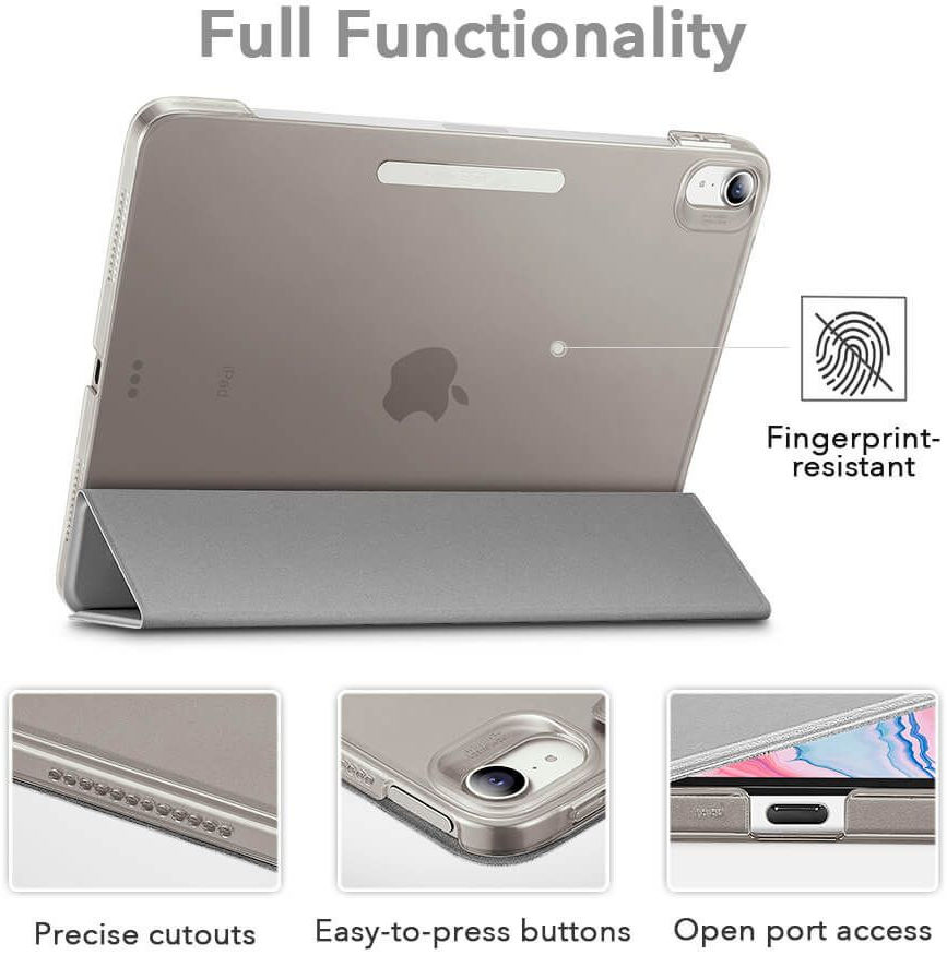 ESR Ascend Apple iPad Air 2020 / 2022 Hoes Tri-Fold Book Case Zwart afbeelding 4