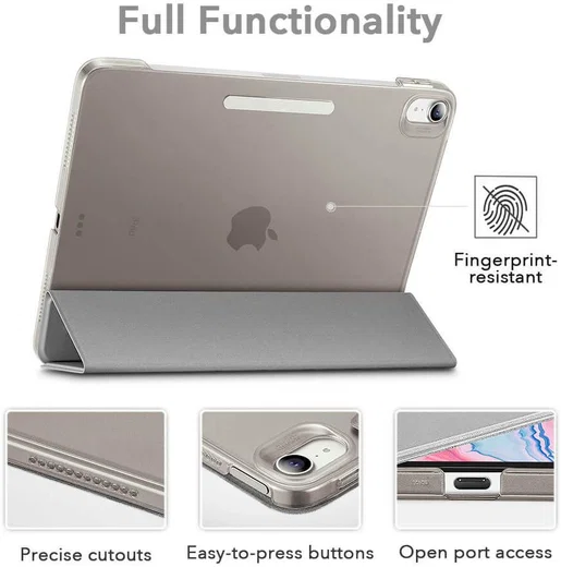 ESR Ascend Apple iPad Air 2020 / 2022 Hoes Tri-Fold Book Case Zwart afbeelding 4
