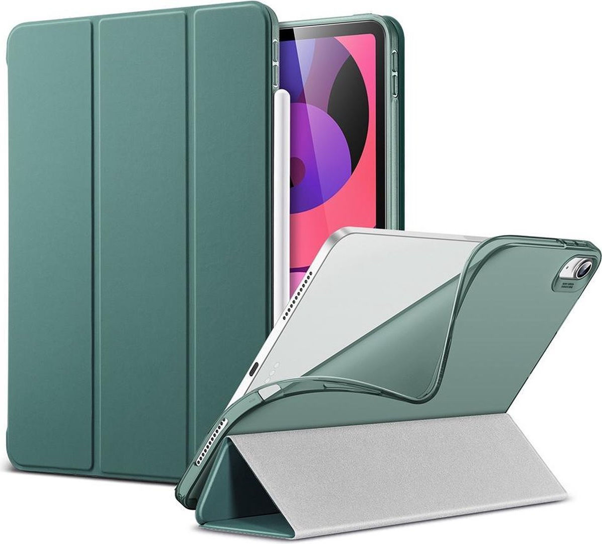 ESR Rebound iPad Air 2020 / 2022 Hoes Tri-Fold Book Case Groen afbeelding 4