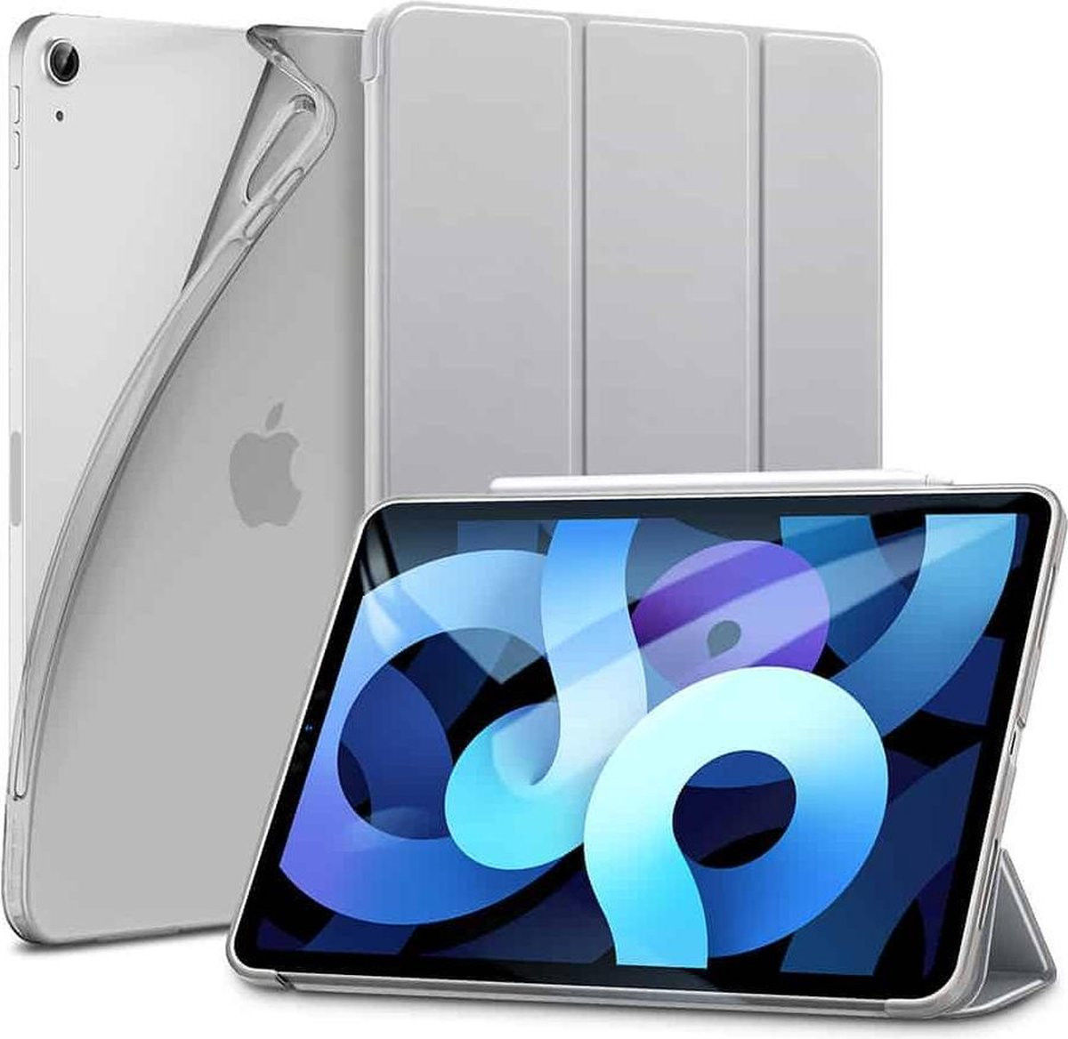 ESR Rebound iPad Air 2020 / 2022 Hoes Tri-Fold Book Case Grijs afbeelding 1