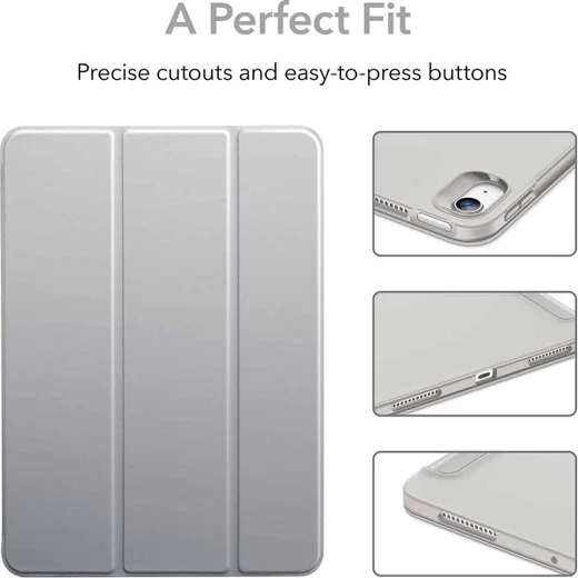 ESR Rebound iPad Air 2020 / 2022 Hoes Tri-Fold Book Case Grijs afbeelding 4
