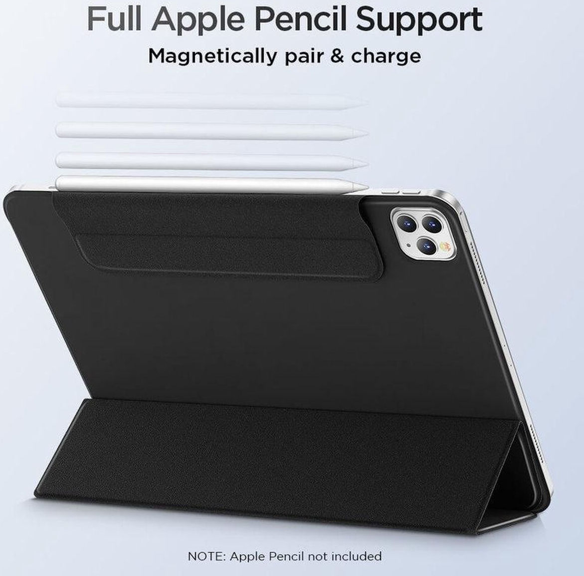 ESR Rebound Magnetic Apple iPad Air 2020 / 2022 Hoes Tri-Fold Zwart afbeelding 8
