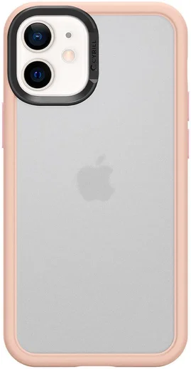 Spigen Cyrill Color Brick Apple iPhone 12 Mini Hoesje Roze afbeelding 2