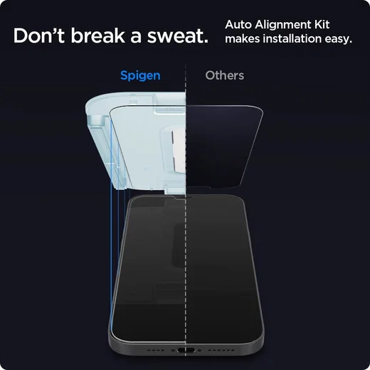Spigen EZ Fit iPhone 12 Pro Max Privacy Glass Screenprotector (2-Pack) afbeelding 2