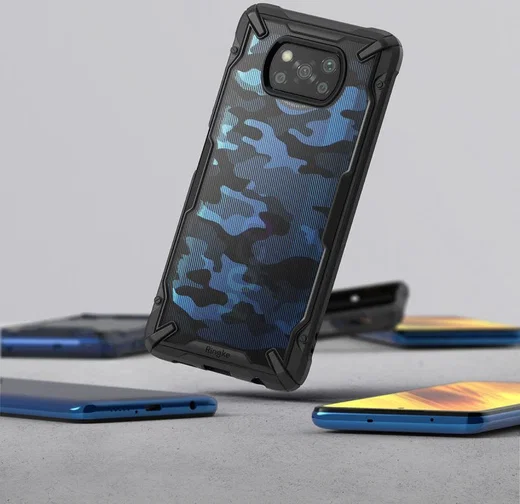 Ringke Fusion X Xiaomi Poco X3 / X3 Pro Hoesje Back Cover Camo Zwart afbeelding 8