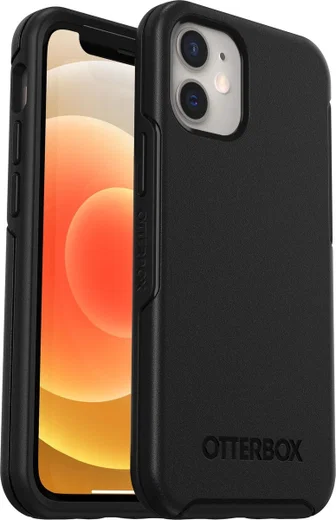 OtterBox Symmetry+ Apple iPhone 12 Mini Hoesje met MagSafe Zwart afbeelding 1