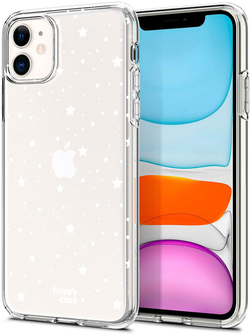HappyCase Apple iPhone 11 Hoesje Flexibel TPU Sterretjes Print afbeelding 2