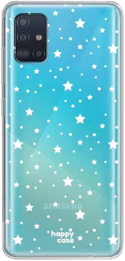HappyCase Samsung Galaxy A51 Hoesje Flexibel TPU Sterretjes Print afbeelding 1