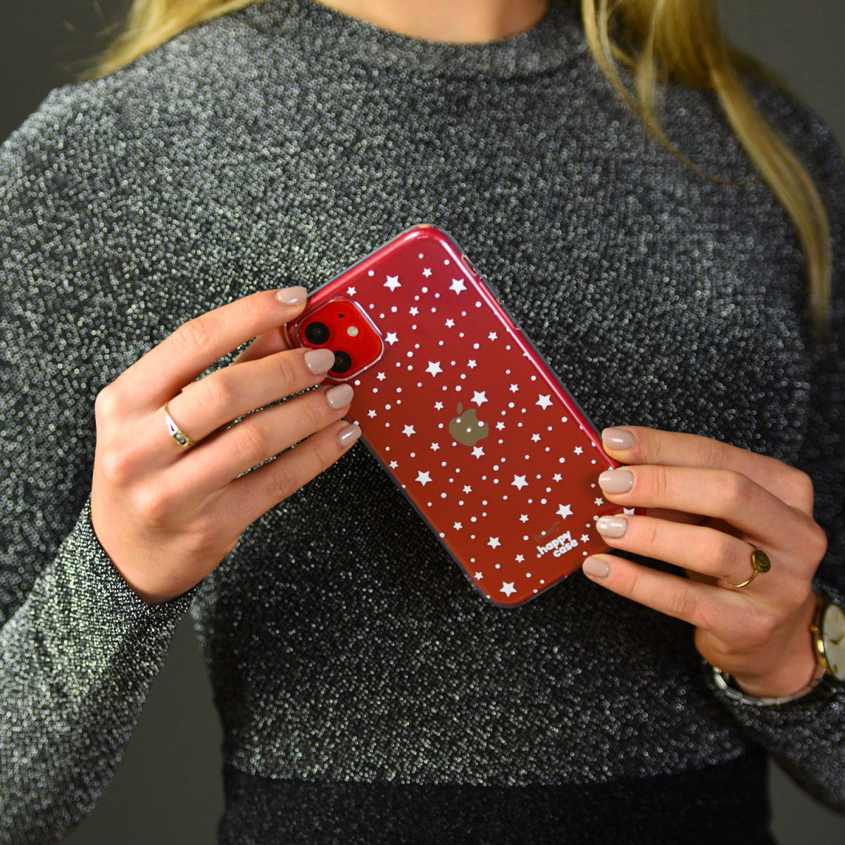 HappyCase Samsung Galaxy A51 Hoesje Flexibel TPU Sterretjes Print afbeelding 9