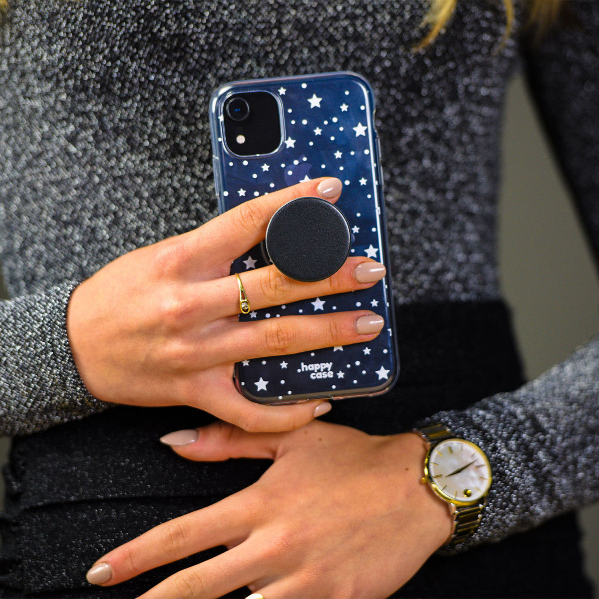HappyCase Samsung Galaxy A51 Hoesje Flexibel TPU Sterretjes Print afbeelding 8