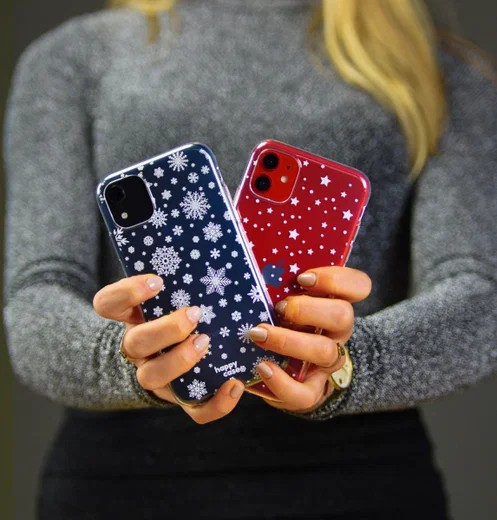 HappyCase Samsung Galaxy A51 Hoesje Flexibel TPU Sneeuwvlokken Print afbeelding 6