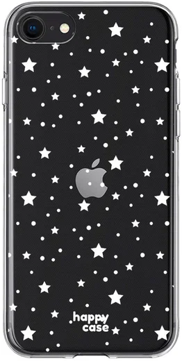 HappyCase iPhone SE 2020/2022 Hoesje Flexibel TPU Sterretjes Print afbeelding 1