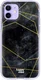 HappyCase Apple iPhone 12 Mini Hoesje Flexibel TPU Zwart Marmer Print afbeelding 1