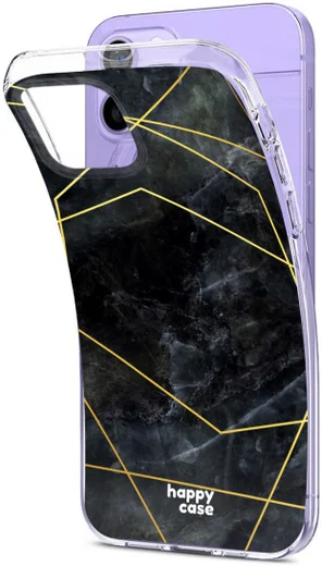 HappyCase Apple iPhone 12 Mini Hoesje Flexibel TPU Zwart Marmer Print afbeelding 7