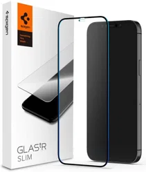 Spigen GLAS.tR Slim Apple iPhone 12 Pro Max Tempered Glass Zwart afbeelding