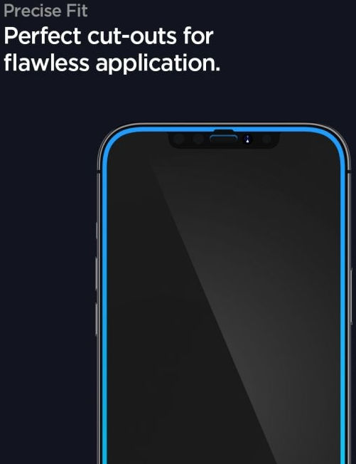 Spigen GLAS.tR Slim Apple iPhone 12 Pro Max Tempered Glass Zwart afbeelding 2