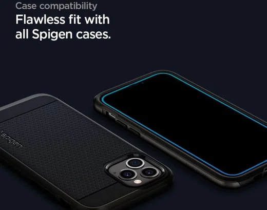 Spigen GLAS.tR Slim Apple iPhone 12 Pro Max Tempered Glass Zwart afbeelding 6