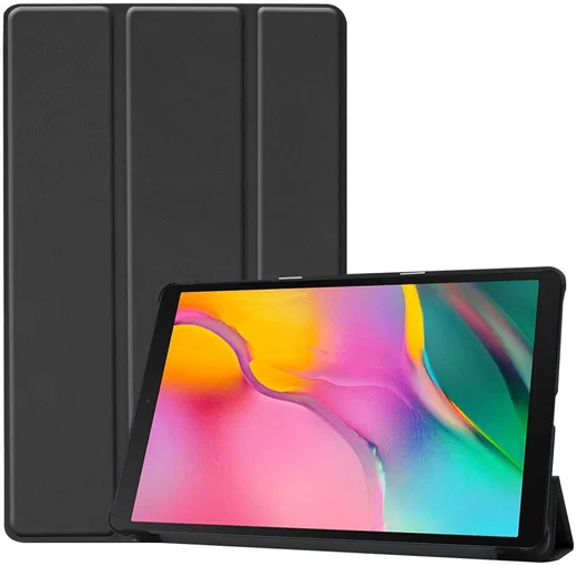 Samsung Galaxy Tab A 10.1 (2019) Hoesje Tri-Fold Zwart afbeelding 1