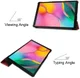 Samsung Galaxy Tab A 10.1 (2019) Tri-Fold Flip Case Rood afbeelding 3