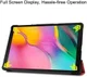 Samsung Galaxy Tab A 10.1 (2019) Tri-Fold Flip Case Rood afbeelding 4