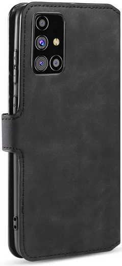 DG Ming Samsung Galaxy M31s Retro Portemonnee Hoesje Zwart afbeelding 4