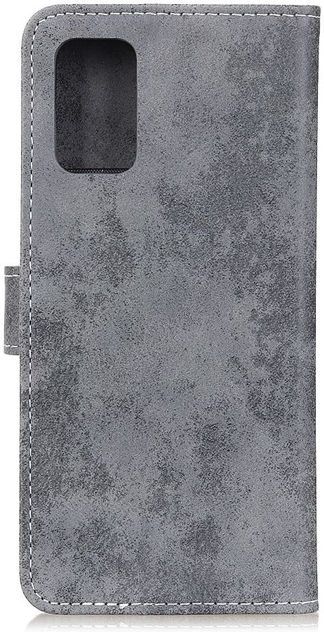 Xiaomi Mi 10T (Pro) Hoesje Retro Wallet Stand Kunst Leer Grijs afbeelding 5