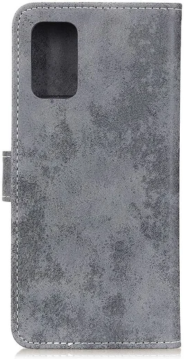 Xiaomi Mi 10T (Pro) Hoesje Retro Wallet Stand Kunst Leer Grijs afbeelding 5
