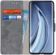 Xiaomi Mi 10T (Pro) Hoesje Retro Wallet Stand Kunst Leer Grijs afbeelding 1