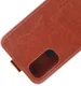 Oppo Reno 4 5G Hoesje Verticale Flip Case Crazy Horse Bruin afbeelding 4