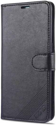 AZNS Oppo Reno 4 5G Portemonnee Stand Hoesje Zwart afbeelding 2